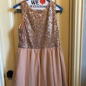 Rose Gold Kids Dress